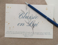 Charger l'image dans la galerie, Carte Choisie en Lui Éphésiens 1.4-5