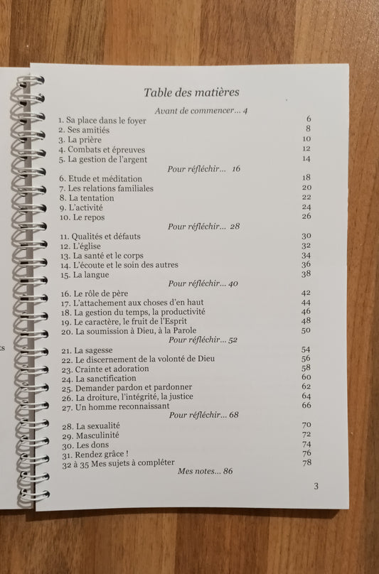 photo du sommaire du journal de prière aimer et prier pour son mari