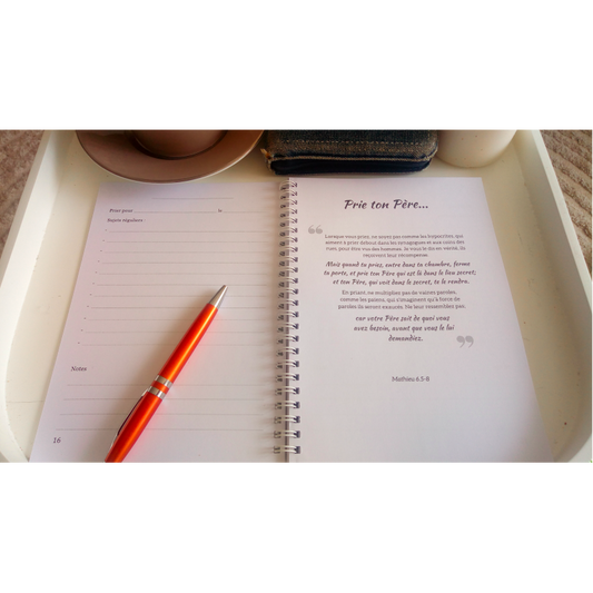 exemple de page intérieur journal de prière priez sans cesse