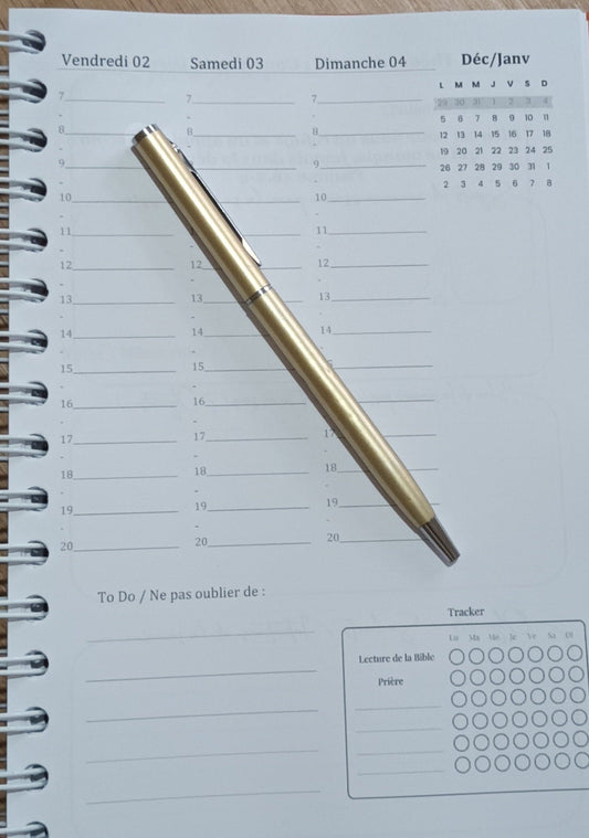 Planner / Agenda 2027 Elle Croit