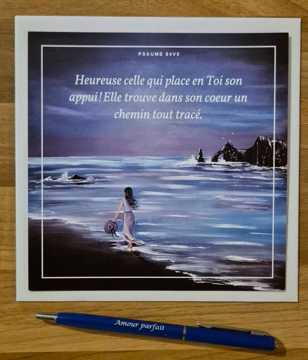 Carte Heureuse  - Promenade au crépuscule