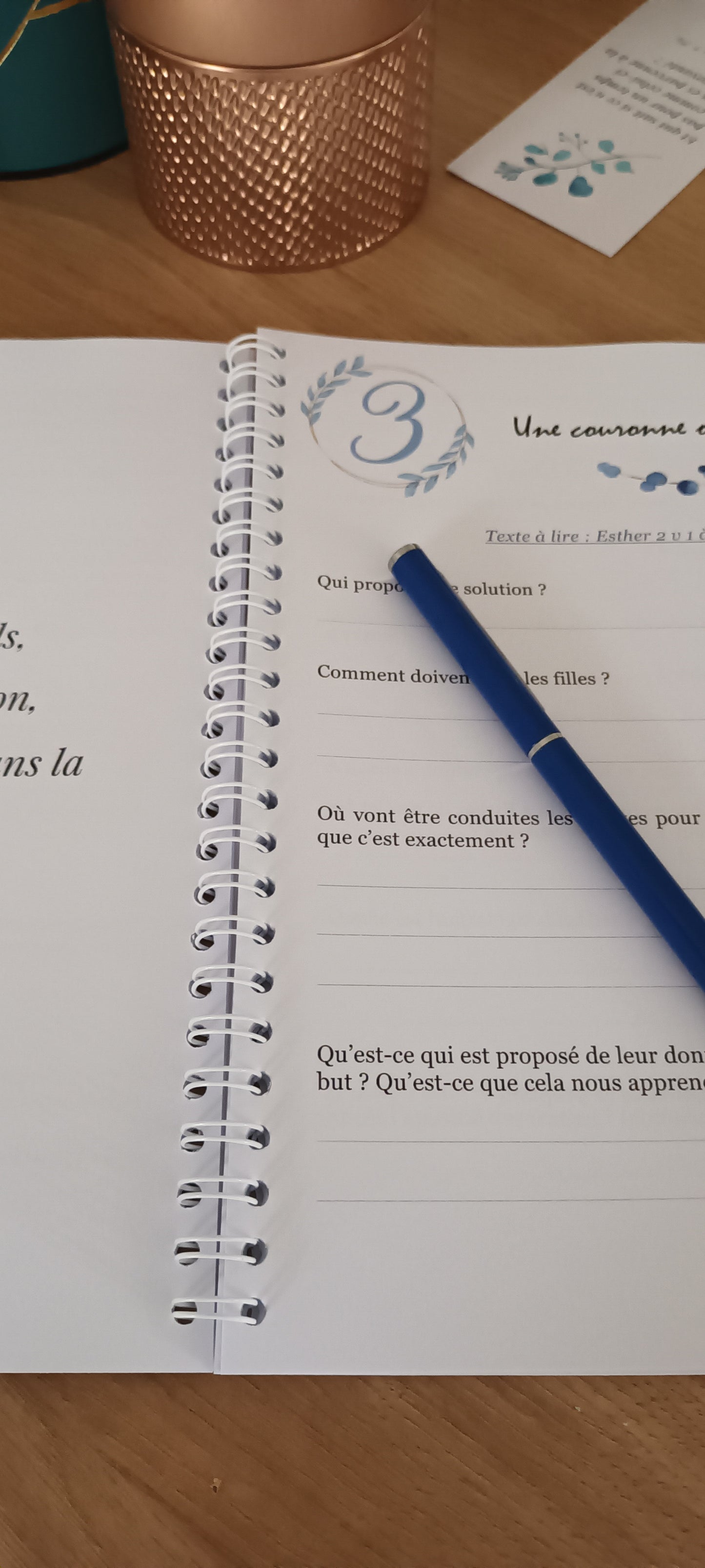 Esther - Journal d'étude