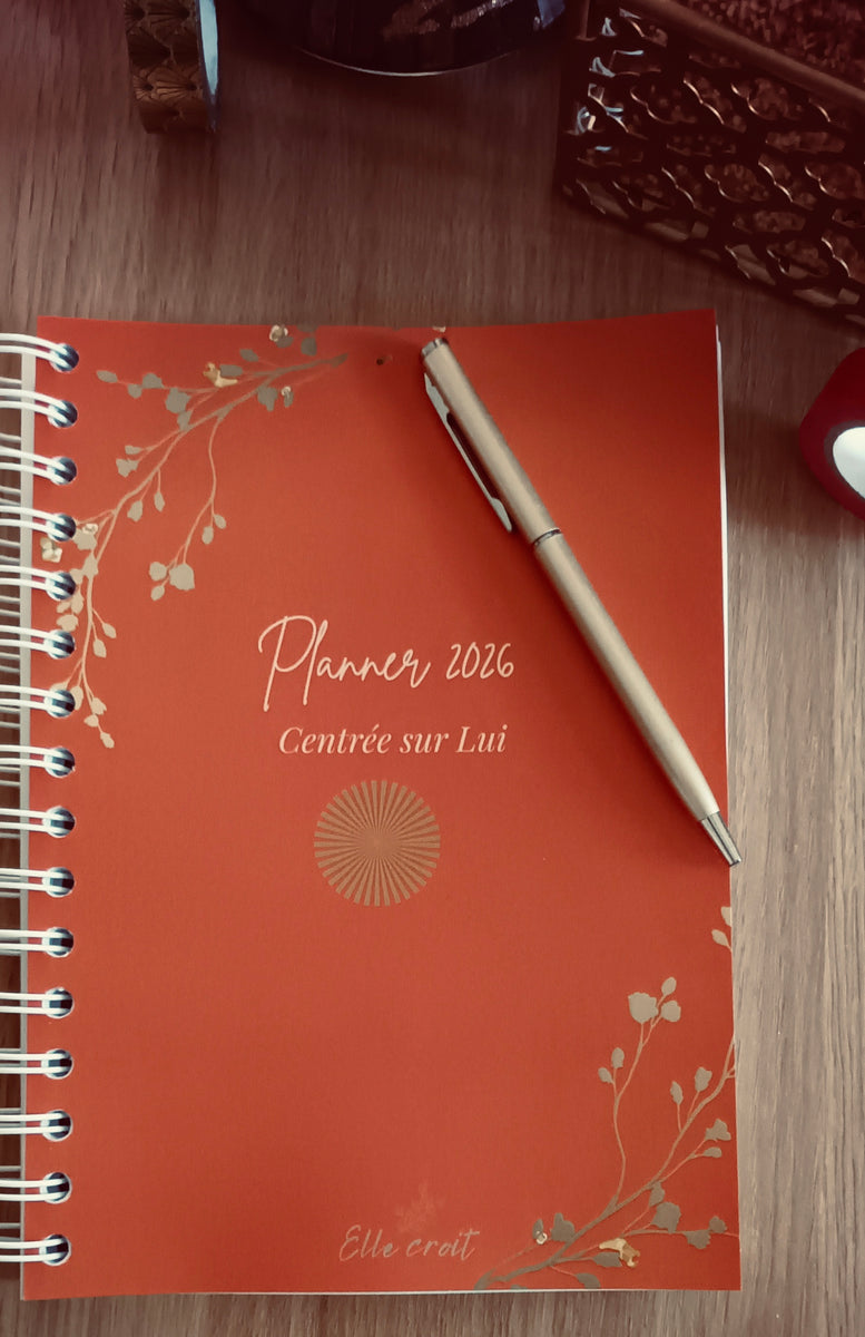 couverture planner agenda chrétien 2026 Elle Croit