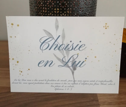 Carte Choisie en Lui Elle Croit