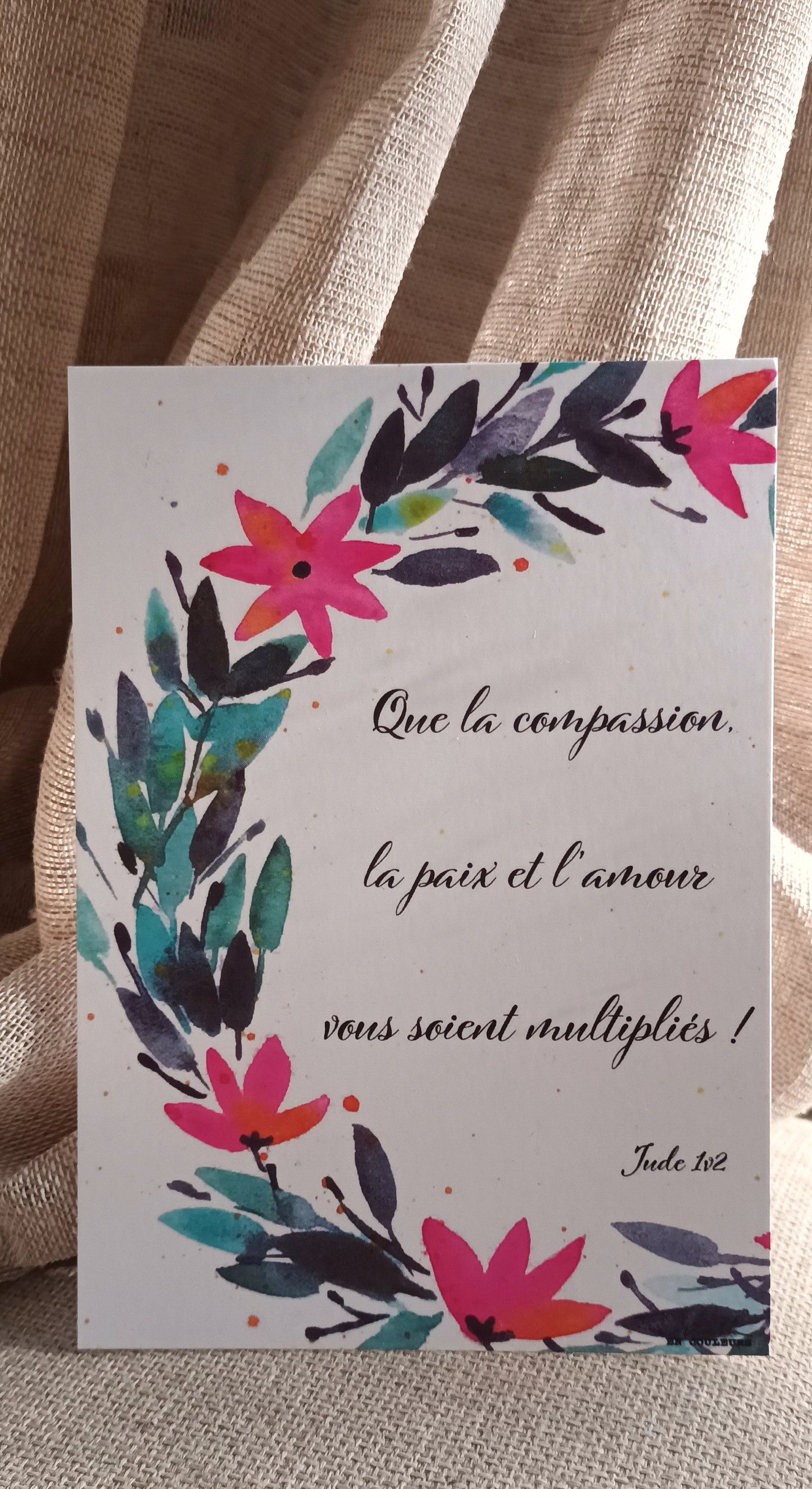 Carte Jude 1.2 verset collection amour
