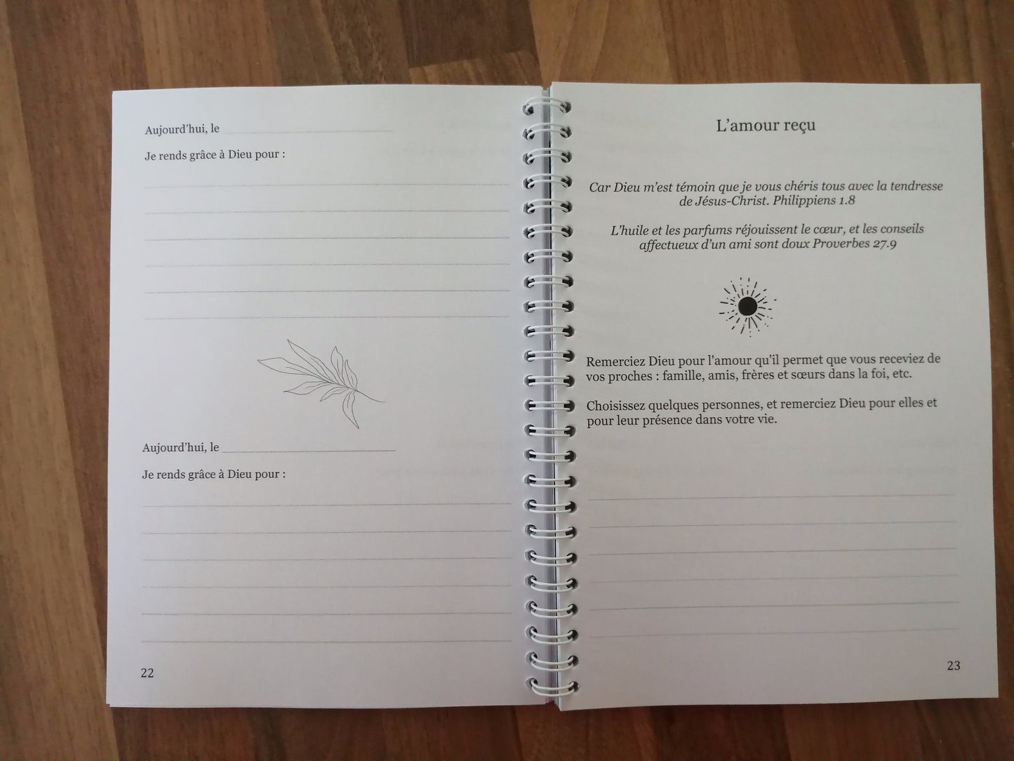 exemple de pages intérieures du journal de reconnaissance