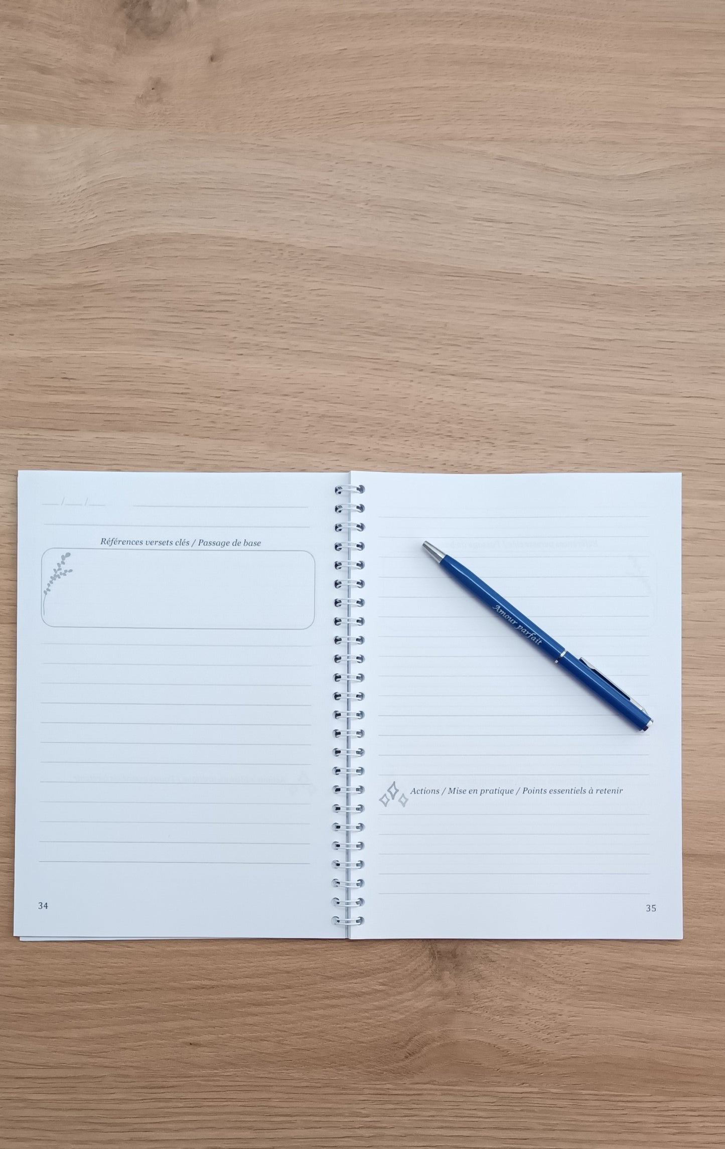 carnet de notes spécial prédication intérieur