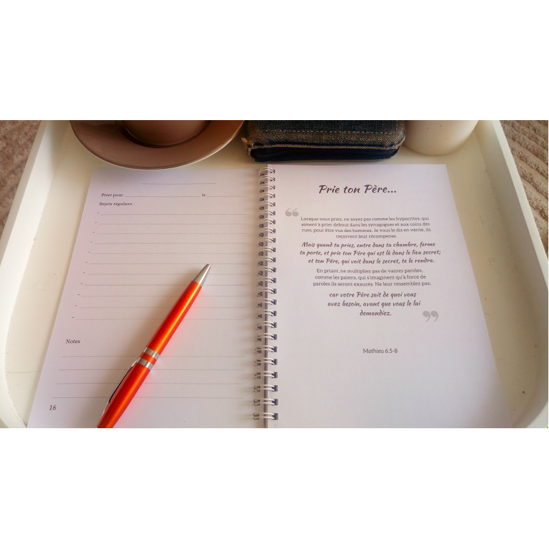 exemple de page intérieur journal de prière priez sans cesse