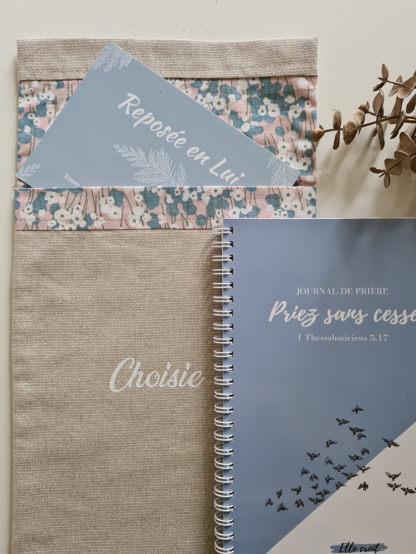 Pochette pour Bible Choisie version bleue