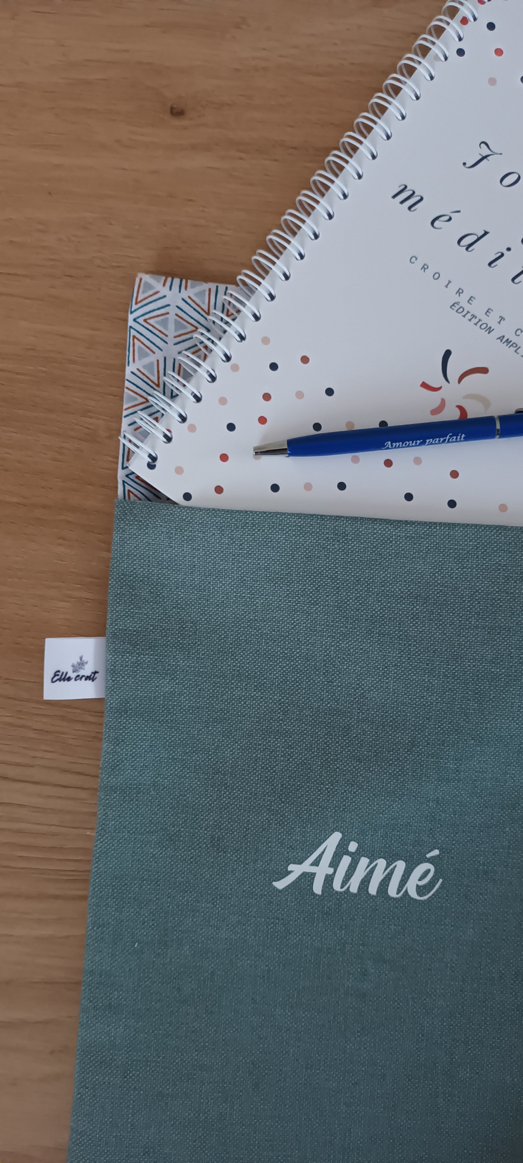 Exemple d'un carnet à mettre dans la pochette pour Bible